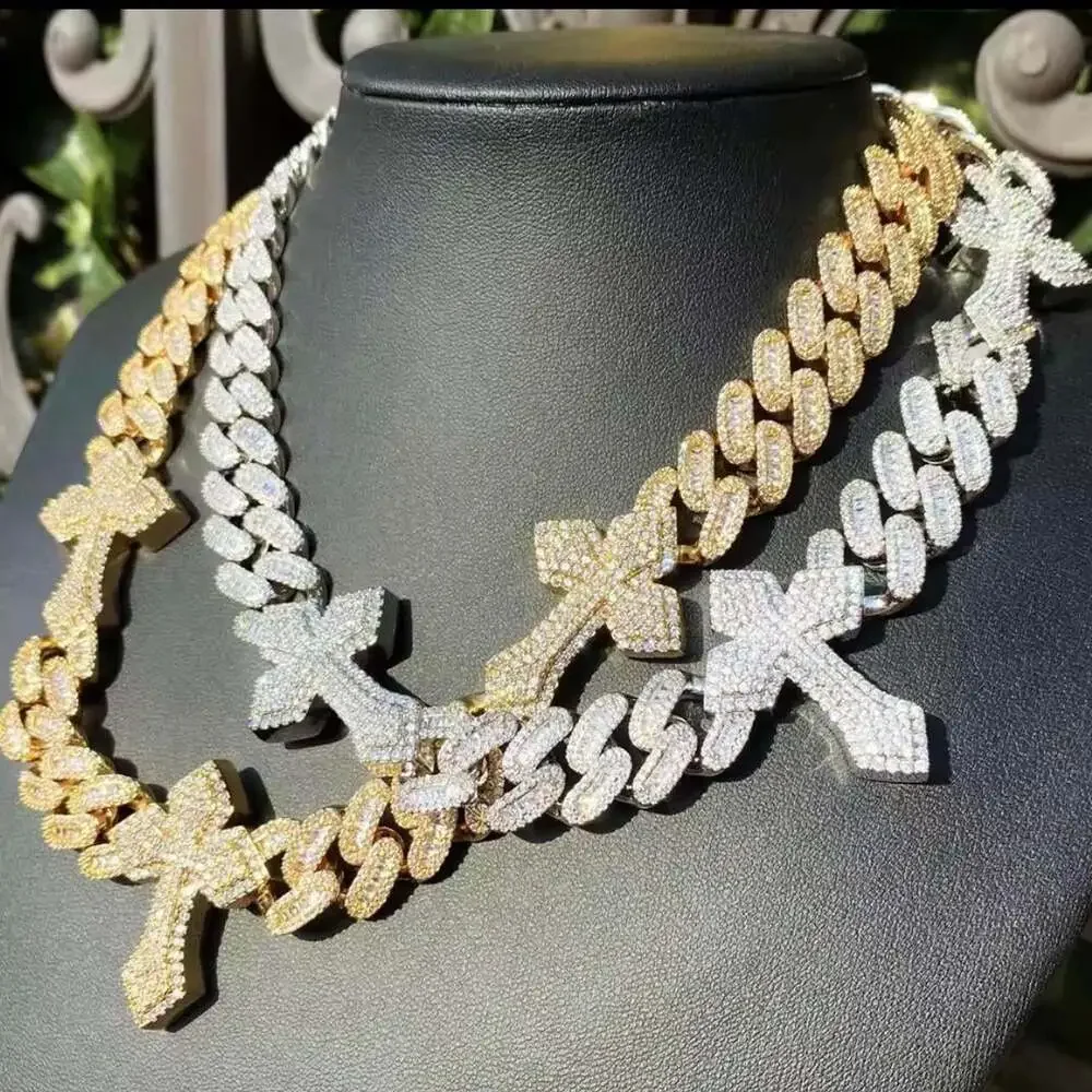 Gold Cross Cuban Link Chain 9 Ea 8